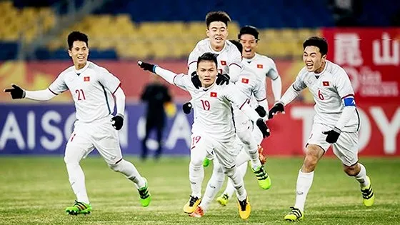 Năm 2018 được xem là năm thành công của lứa cầu thủ trẻ. Ảnh: ANH KHOA