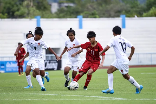 U15 nữ Việt Nam giành vé vào bán kết giải Đông Nam Á 2019 ảnh 1