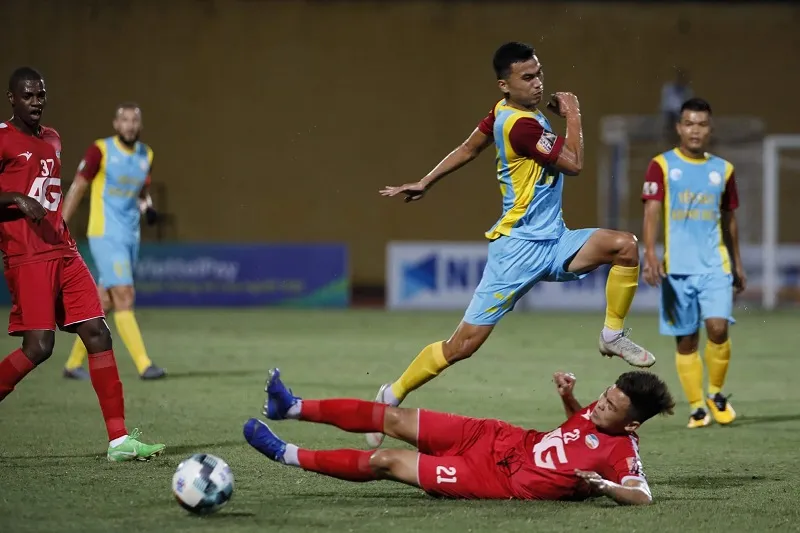 Những nỗ lực bất thành của Khánh Hòa. Ảnh: MINH HOÀNG