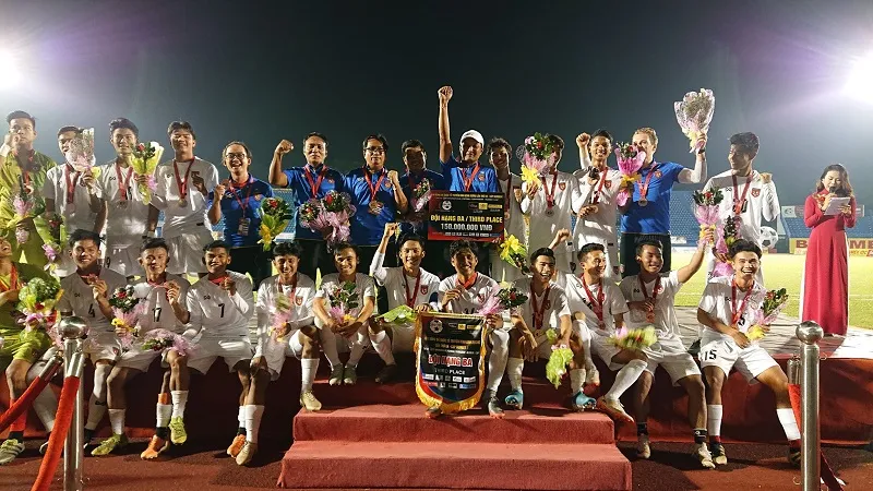 U20 Myanmar giành Huy chương đồng. Ảnh: Nguyễn Nhân