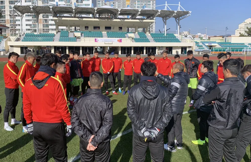 U23 Việt Nam hòa Đại học Yeongnam ảnh 1