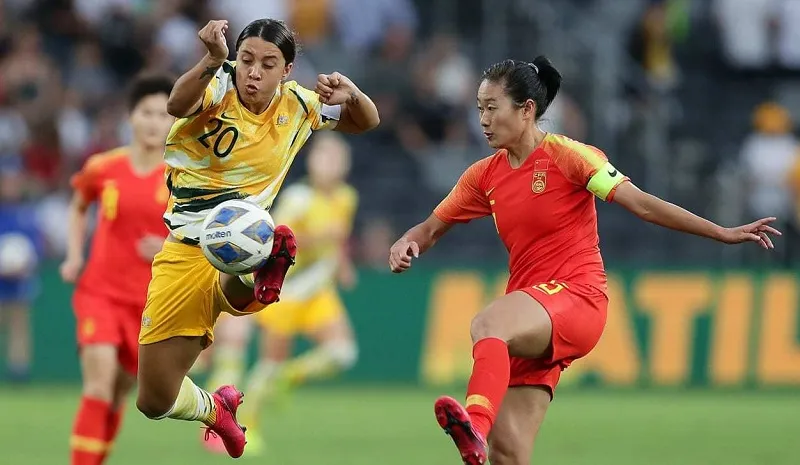 Cuộc so tài giữa Trung Quốc và Australia đã làm mãn nhãn người xem. Ảnh: AFC