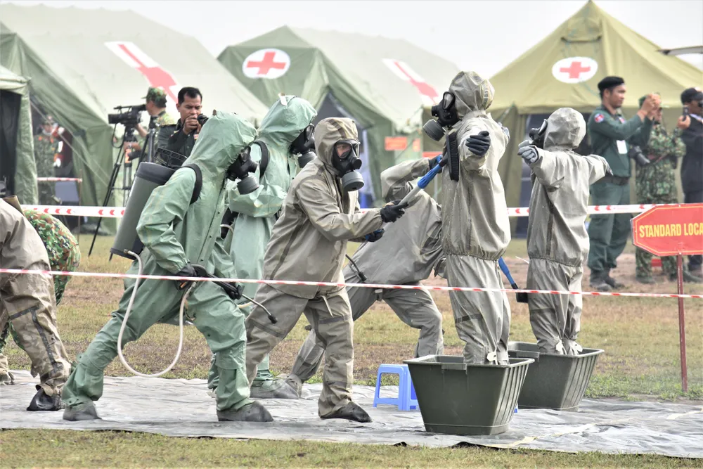 Việt Nam – Campuchia diễn tập cứu hộ, cứu nạn khu vực biên giới đất liền  ​ ảnh 10