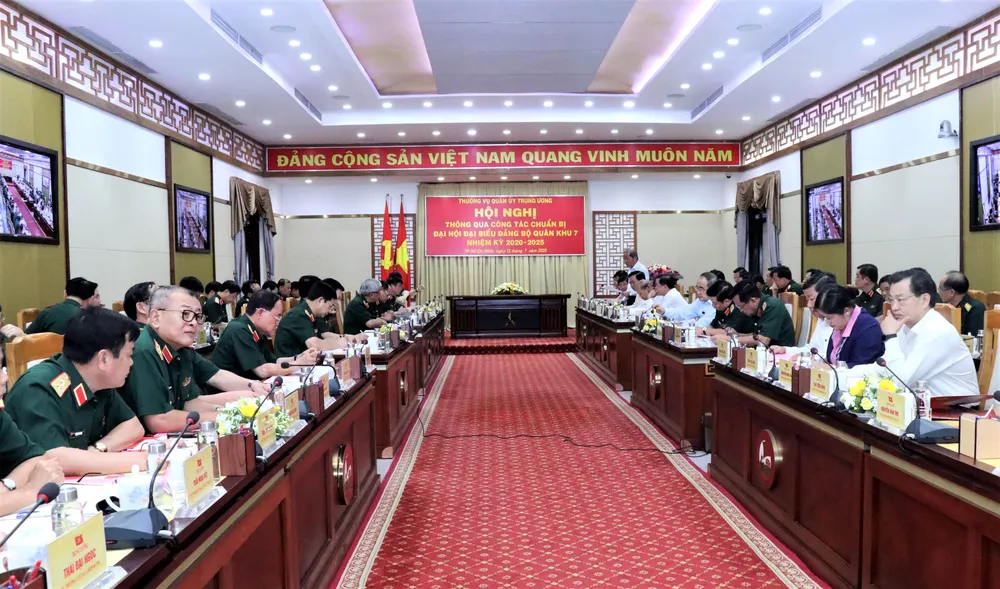 Thường vụ Quân ủy Trung ương thông qua công tác chuẩn bị Đại hội đại biểu Đảng bộ Quân khu 7 lần thứ X ảnh 3