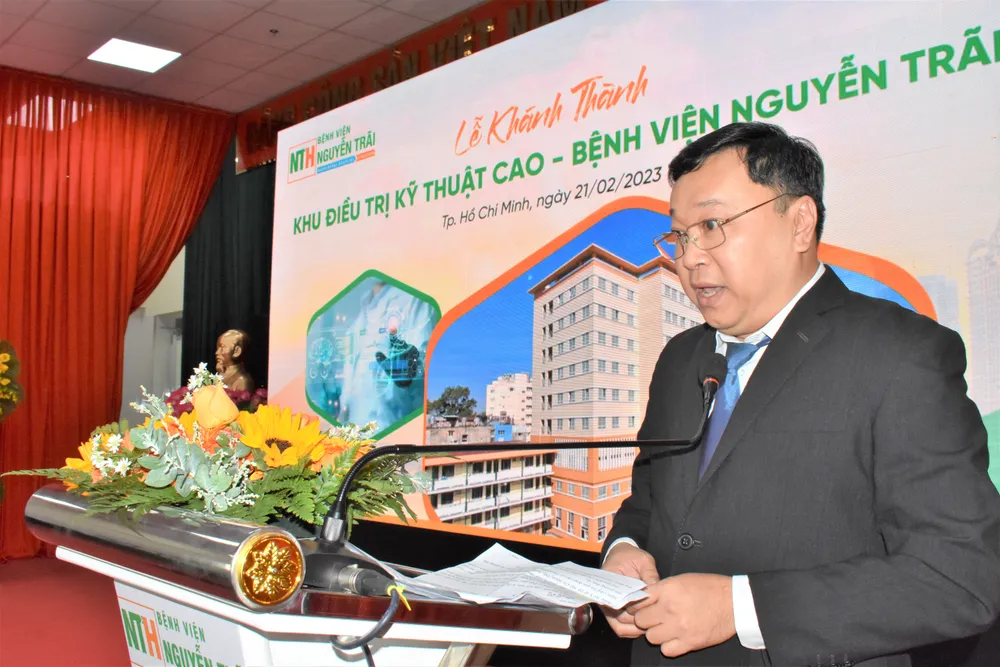 BS-CKII Quách Thanh Hưng, Giám đốc Bệnh viện Nguyễn Trãi phát biểu