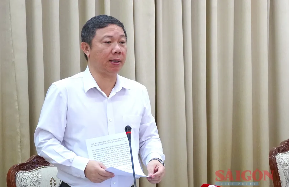 Phó Chủ tịch UBND TPHCM Dương Anh Đức phát biểu