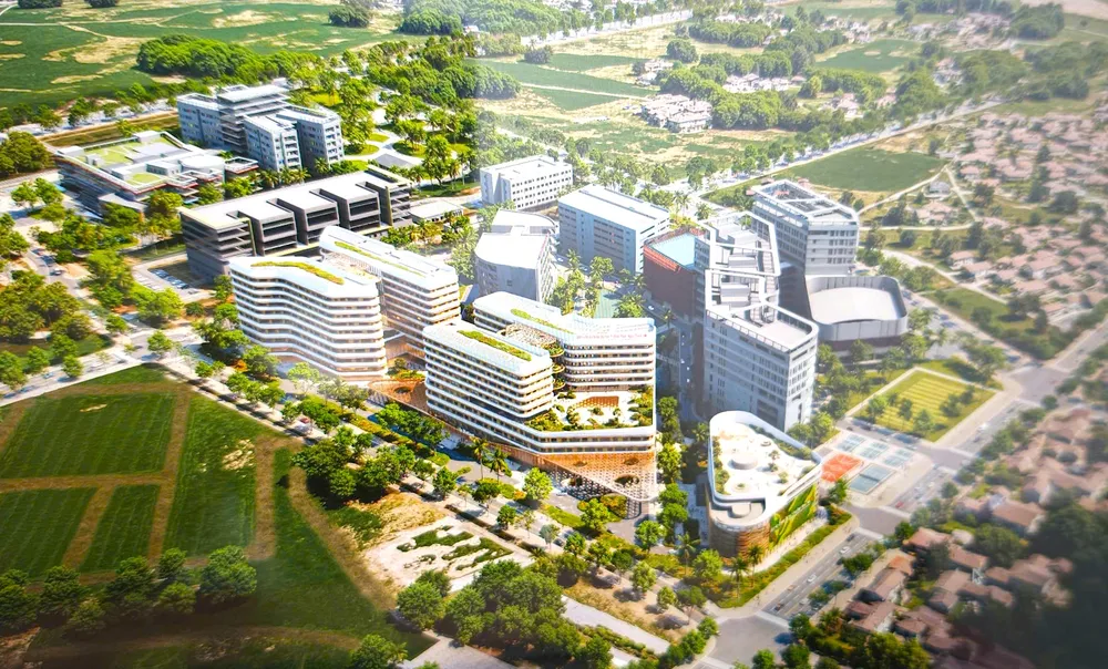Phối cảnh dự án Bệnh viện đa khoa thực hành 500 giường. QUANG HUY