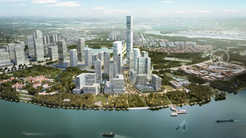 Phối cảnh dự án khu phức hợp tháp quan sát Thủ Thiêm (Empire City).
