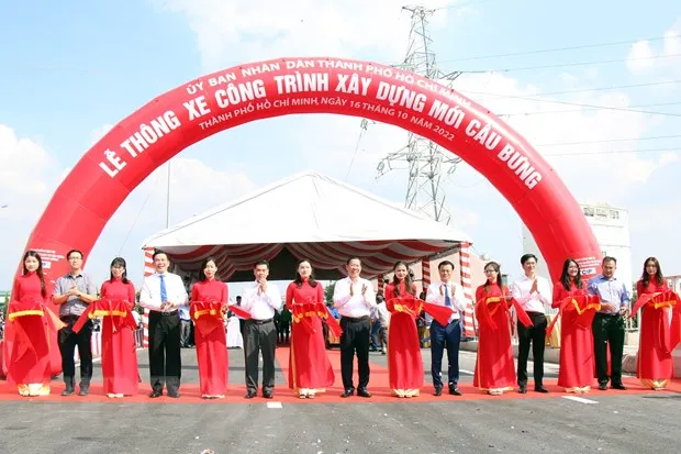 TPHCM thông xe nhánh 2 cầu Bưng, góp phần giảm ùn tắc cửa ngõ Tây Bắc