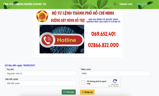 Application to search for people lost to Covid-19 piloted ảnh 2