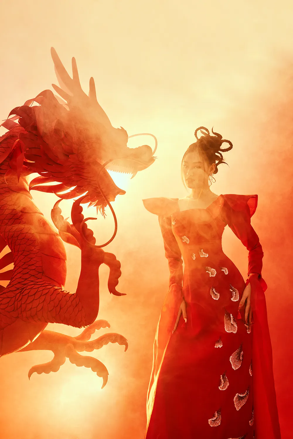 Bộ ảnh Tết Nhâm Dần cùng hình tượng rồng của Hoa hậu Khánh Vân ảnh 5