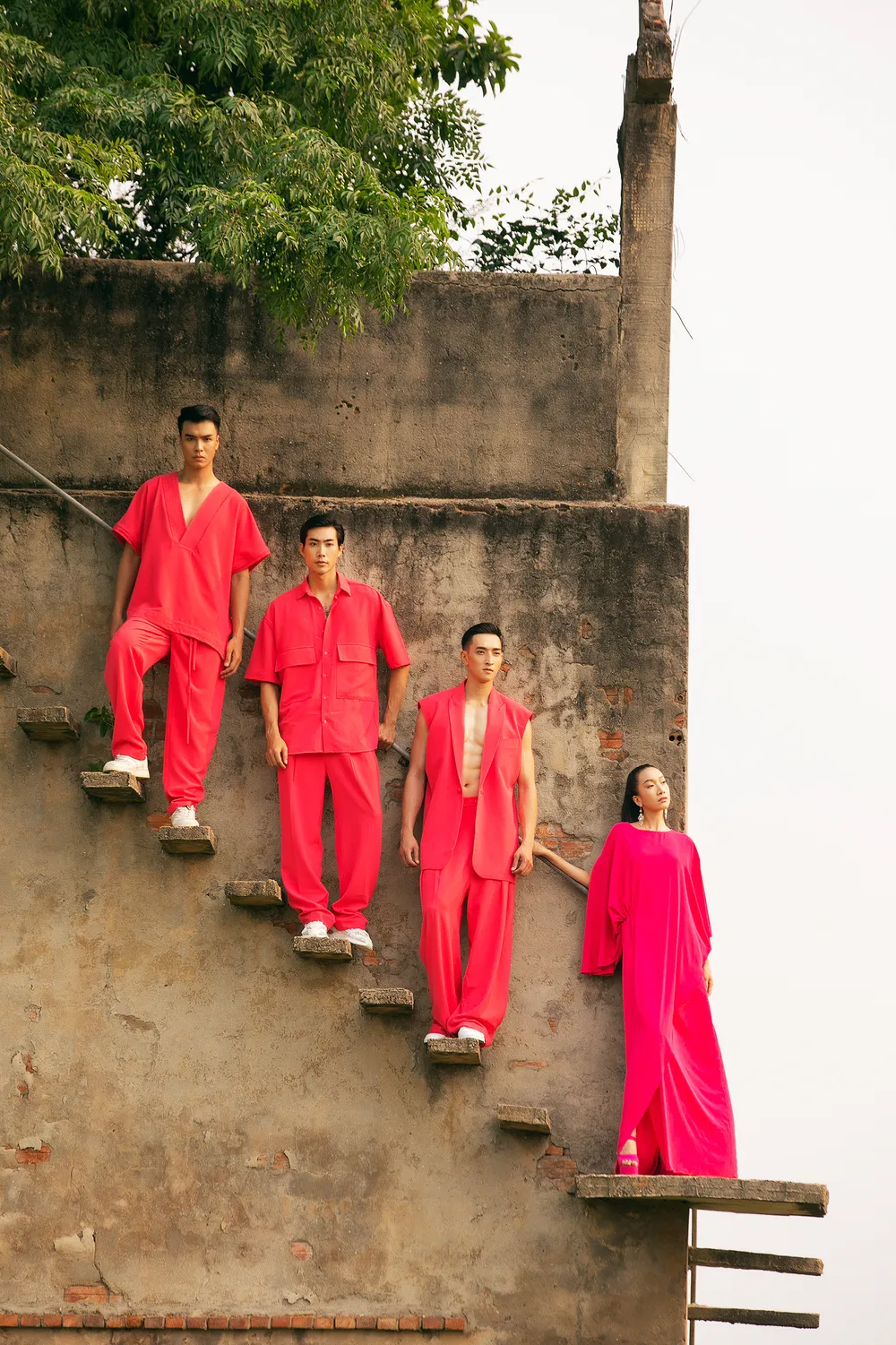 Sàn diễn độc đáo 150m bằng tre trên cánh đồng lúa  ảnh 9