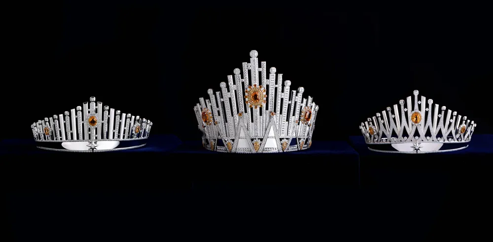 Vương miện “Vinawoman” cho Hoa hậu Hoàn vũ Việt Nam 2022 đính hơn 2.000 viên kim cương  ảnh 1