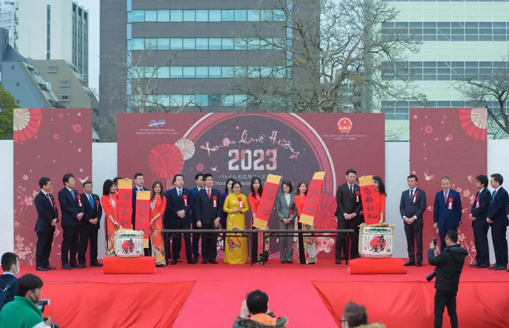 Khai mạc lễ hội "Xuân Quê hương 2023". Ảnh: Tổng Lãnh sự quán Việt Nam tại Fukuoka