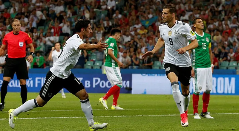 Đức (áo trắng) giành chiến thắng thuyết phục trước Mexico. Ảnh: REUTERS ​