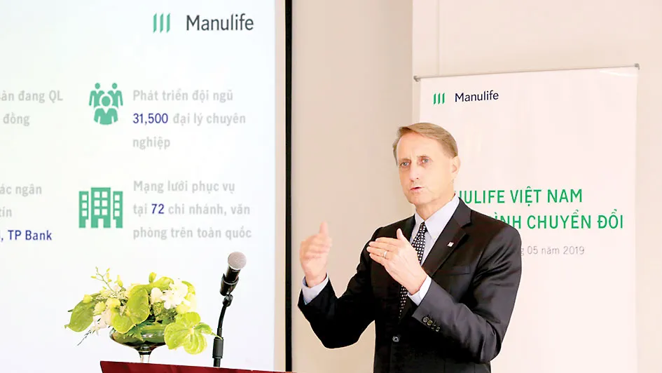 Manulife Việt Nam đạt mức tăng trưởng ấn tượng 38% 