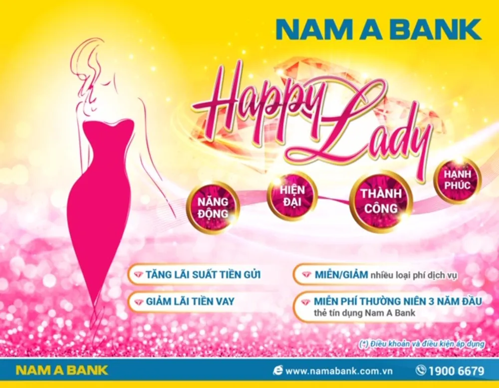 Giao dịch tại Nam A Bank, hưởng ưu đãi dành riêng cho phụ nữ ảnh 1