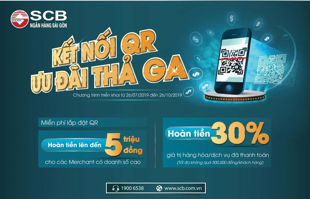 SCB triển khai chương trình “Kết nối QR - Ưu đãi thả ga” ảnh 1