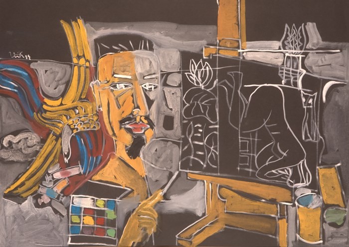 Pham Quang Vinh - Artist with model