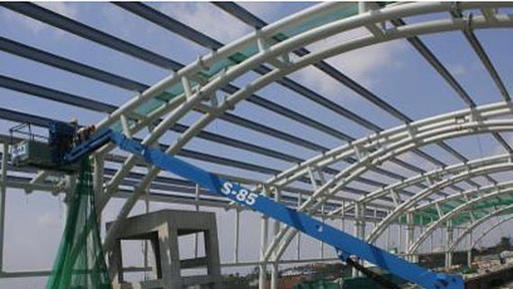 Binh Thai station under construction 