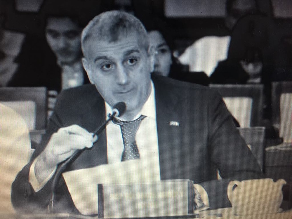 A representative of Icham speaks at the meeting . (Photo: Sggp)