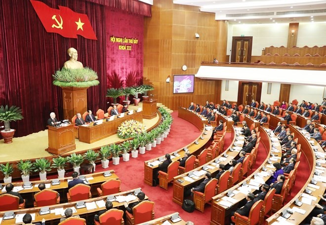 The seventh plenary session of the 12th-tenure Party Central Committee opens on May 7 (Photo: VNA)