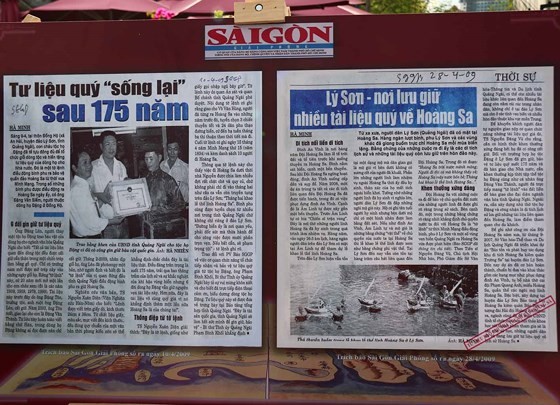 284 bÃ&nbsp;i bÃ¡o, tÆ° liá»u ÄÆ°á»£c trÆ°ng bÃ&nbsp;y táº¡i Triá»n lÃ£m âTÆ° liá»u bÃ¡o chÃ­ vá» HoÃ&nbsp;ng Saâ áº£nh 4