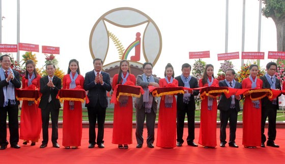 At the inauguration ceremony