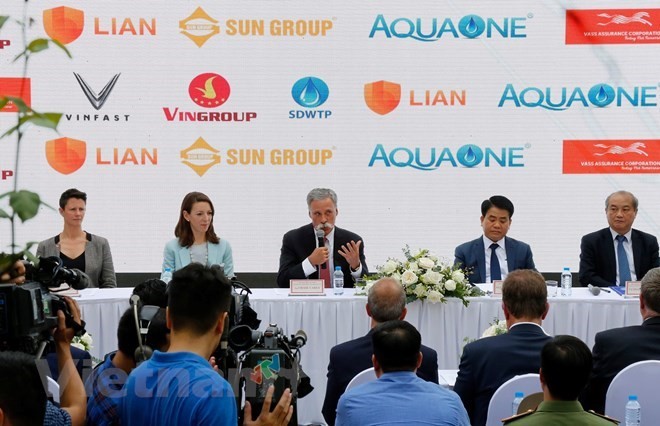 At the press conference (Source :VNA) 