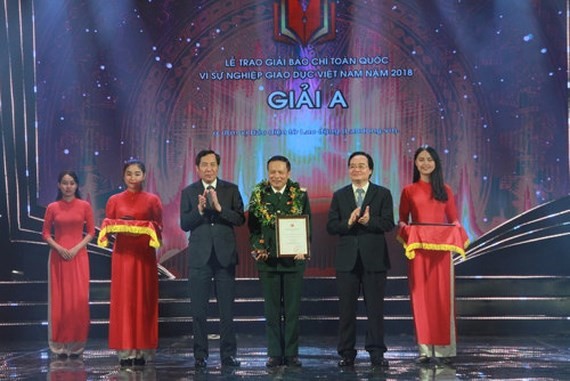 At the award ceremony