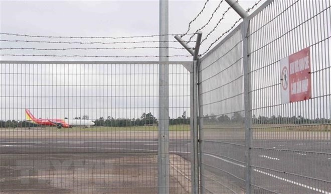 Vietjet Air’s new Airbus A321 plane which encountered landing problem while performing flight VJ356 (Photo: VNA)