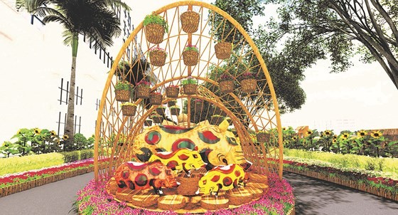 Há»i chá»£ hoa xuÃ¢n PhÃº Má»¹ HÆ°ng Táº¿t Ká»· Há»£i: Hoa vÃ&nbsp; cuá»c sá»ng áº£nh 2