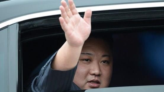 North Korean leader Kim Jong Un arrives in Dong Dang Train Station in the nothern province of Lang Son on February 26 (Photo: Sggp)