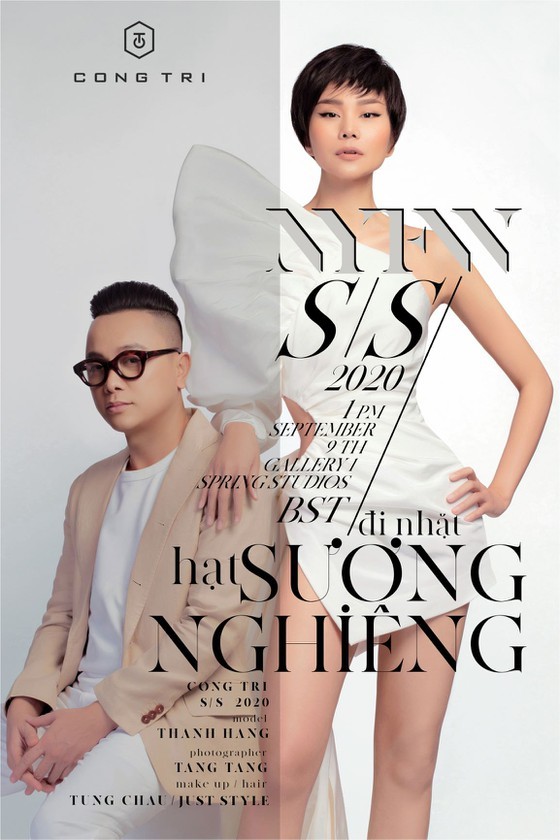 Leading model Thanh Hang chosen as the face of Cong Tri's fashion poster ảnh 1