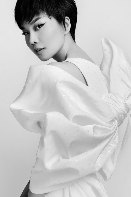 Leading model Thanh Hang chosen as the face of Cong Tri's fashion poster ảnh 2