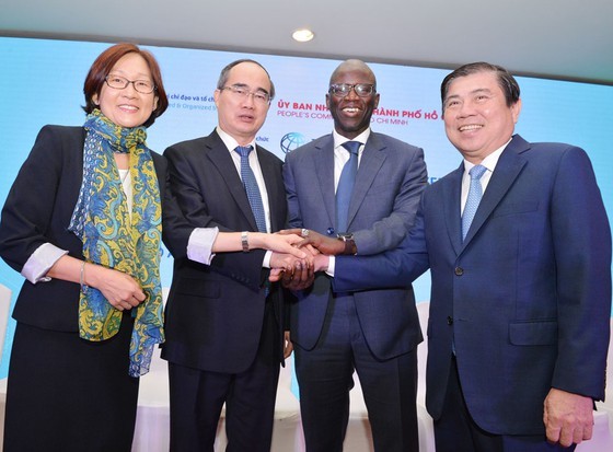 The conference aims to implement the program “Building an ecosystem of artificial intelligence (AI) application for 2019-2025 in HCMC". (Photo: SGGP)