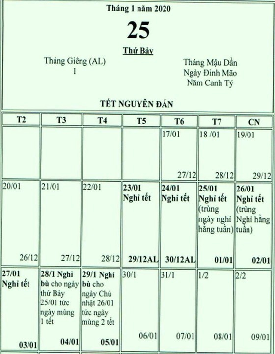 Seven-day Tet holiday approved ảnh 1