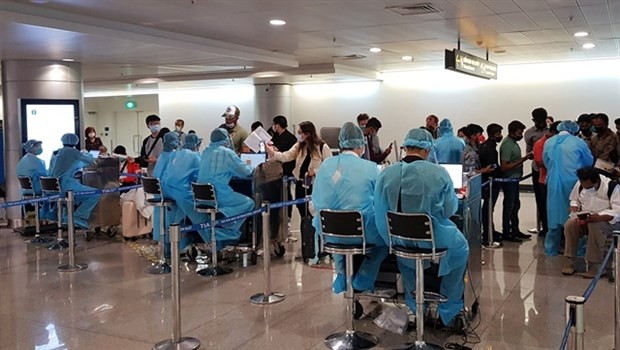 COVID-19 prevention and control efforts at Tan Son Nhat International Airport in HCM City (Source: VNA)