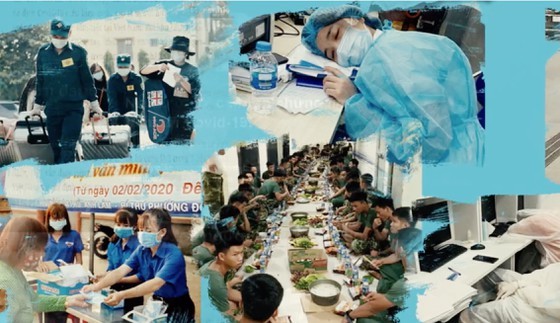 Vietnamese artists send heartfelt thanks to frontline soldiers against COVID-19 ảnh 1