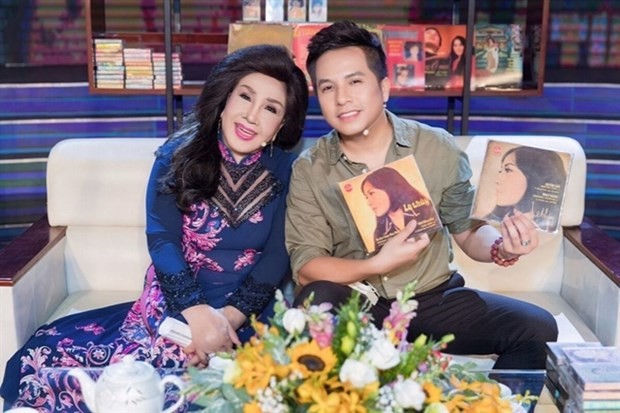 People’s Artist Le Thuy and artists of Tran Huu Trang Cai Luong Theatre will perform in Niem Tin (Belief), a MV on love and sharing to inspire people during the fight against COVID-19. The MV will be released on YouTube next week. (Photo courtesy of the p