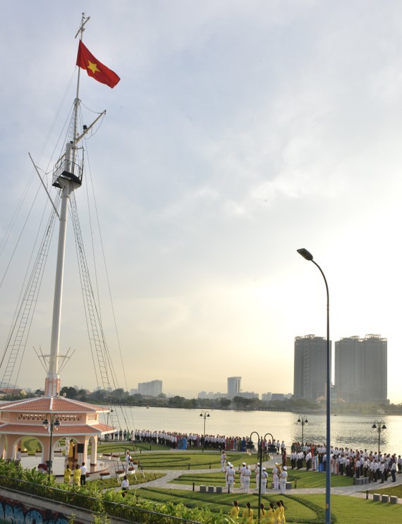 Renovated ancient flagpole in HCMC opens to public ảnh 1