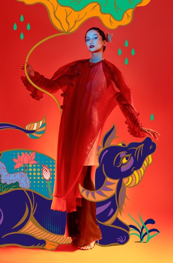 Miss Universe Vietnam 2017, H'Hen Nie honors Dong Ho folk painting ảnh 6