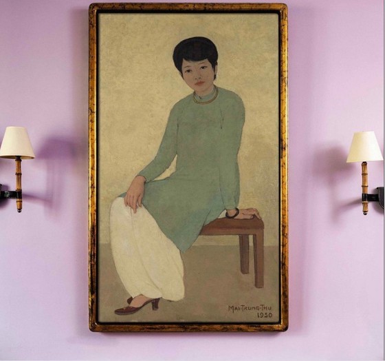 Vietnamese painting sold for a whopping US$3.1 million at Hong Kong auction ảnh 1