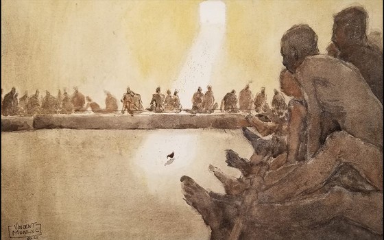 Painting exhibition of sacred land of Con Dao presented in HCMC ảnh 1