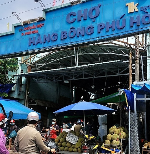 Binh Duong closes its largest wholesale market due to Covid-19 pandemic ảnh 1