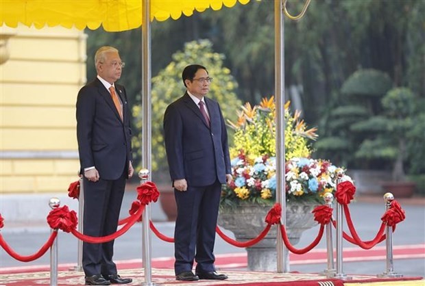 Welcome ceremony held for Malaysian PM ảnh 3