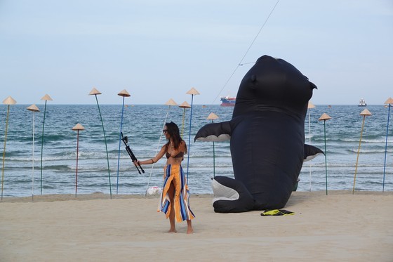 Colorful kites fill Da Nang sky on national holidays ảnh 12