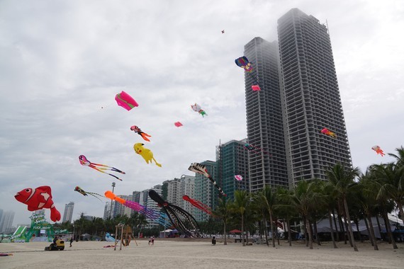 Colorful kites fill Da Nang sky on national holidays ảnh 1
