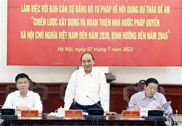 Building, perfecting rule-of-law socialist state until 2030 with vision to 2045 ảnh 1