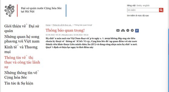 Czech Republic suspends acceptance of Vietnam’s new passport ảnh 2